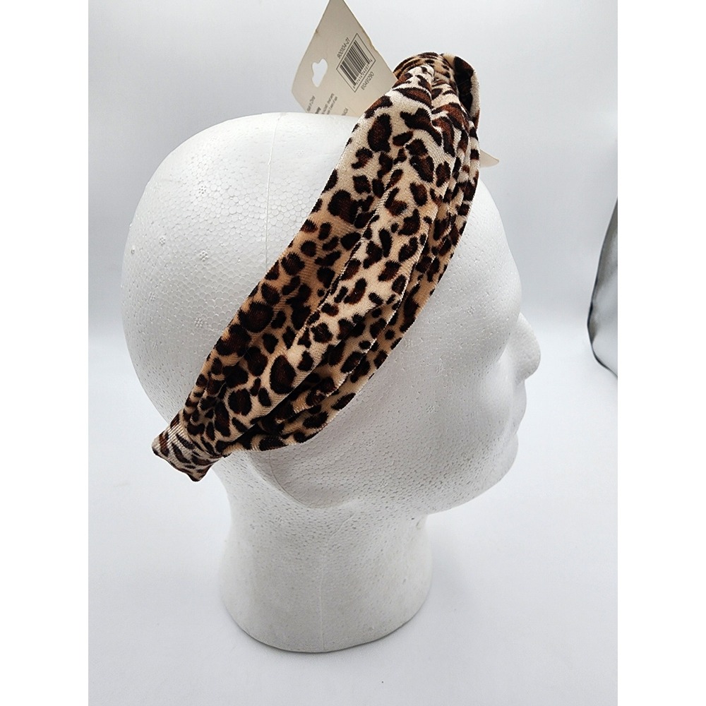 Sophi Leopard Print Knot Headband One Size - Picture 3 of 4
